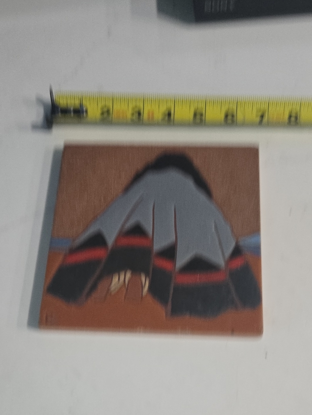 Southwestern Style Decorative Tile Trivet - Brown, Gray, Black, Red